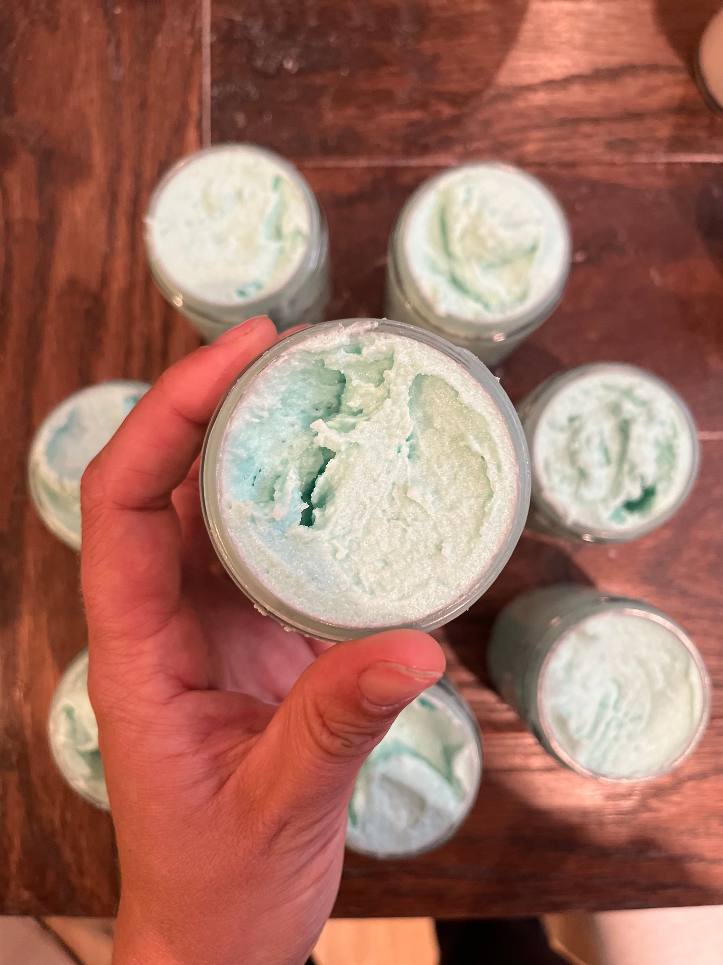 Whipped Body Wash with mild exfoliation